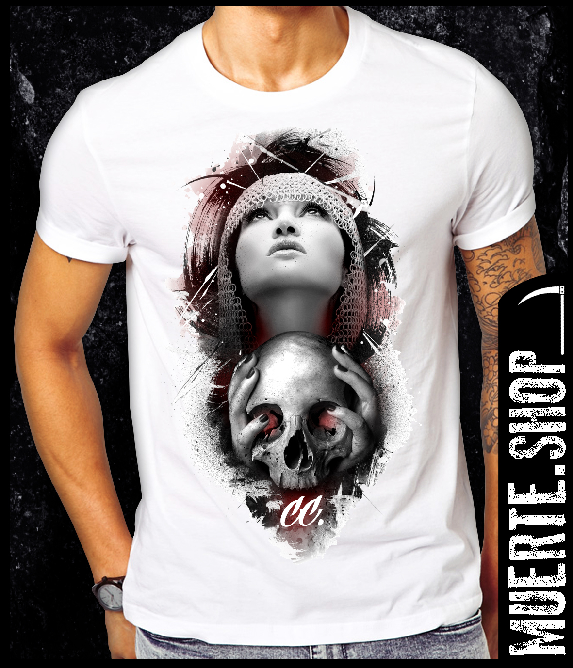 Тениска PRAYER SKULL Тениска PRAYER SKULL